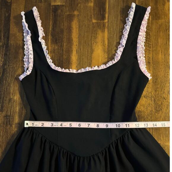 Dolls Kill Grave Girls Get Your Wau Mini Dress Sleeveless Lace Fit Flare Gothic - Picture 7 of 12